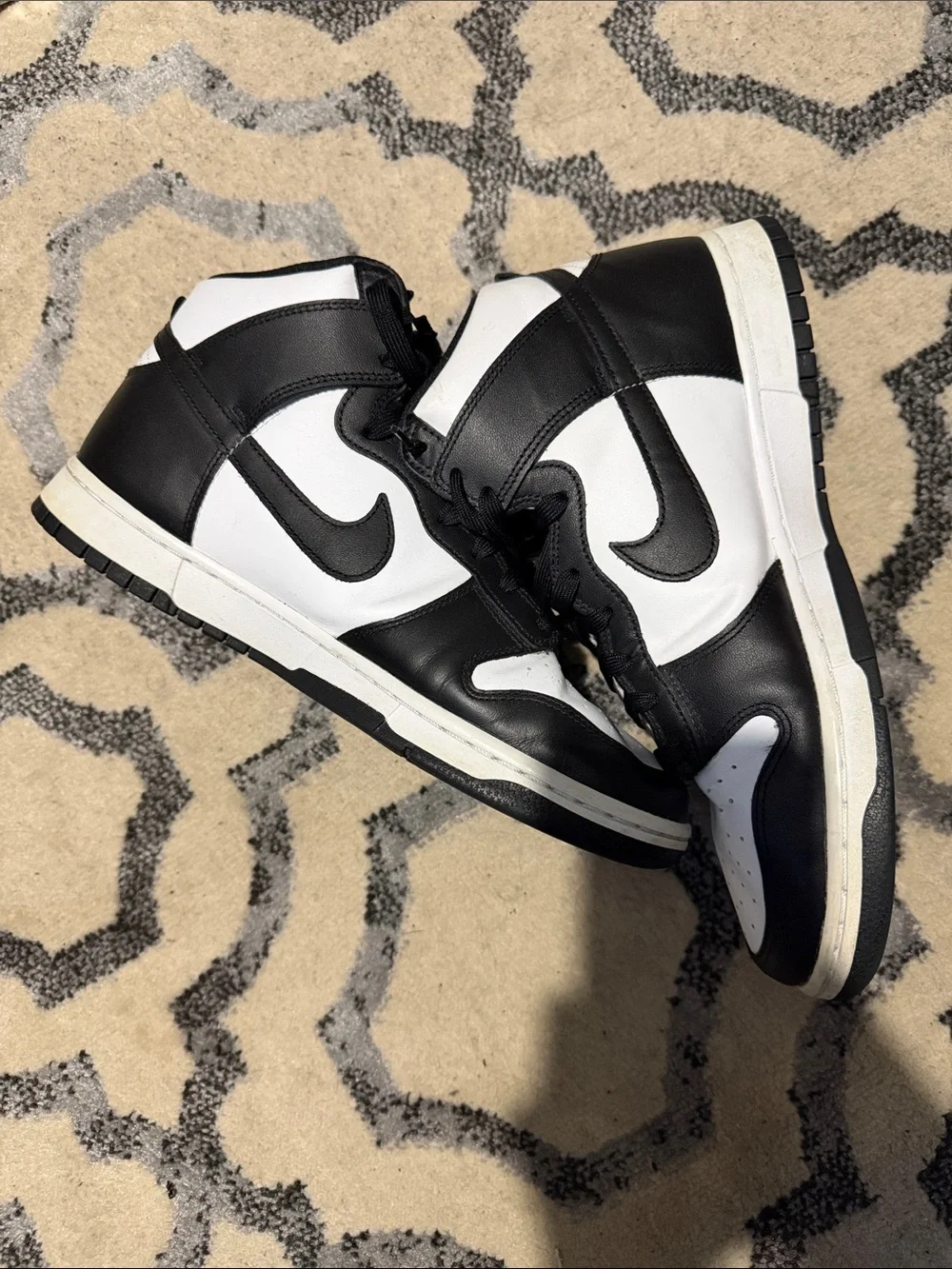 Nike Dunk High Panda Black White Men’s Size 12